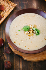 Chestnut cream soup