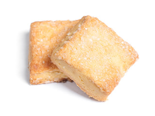 Square cookies isolated