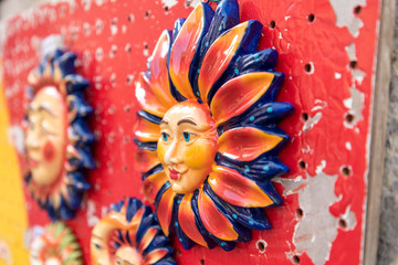 Typical Sicilian Souvenir in ceramic symbolising the sunshine - 140289959