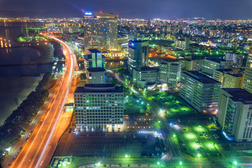 Fototapeta na wymiar 福岡市の夜景