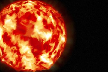  The sun  the red giant    .  the main source of energy on Earth