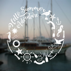 Nautical  sea composition 