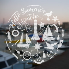 Nautical  sea composition 