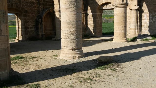 Ruins of Agios Sozomenos  temple. Nicosia district. Cyprus
