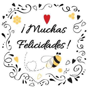 Muchas Felicidades" Images – Browse 7 Stock Photos, Vectors, and Video |  Adobe Stock
