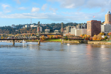 Portland city skyline