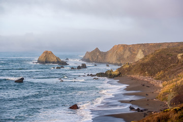 Fototapeta na wymiar USA Pacific coast landscape, California