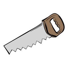 Saw icon cartoon