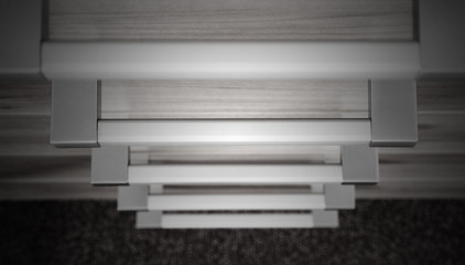 Obraz premium Modern cupboard with drawers