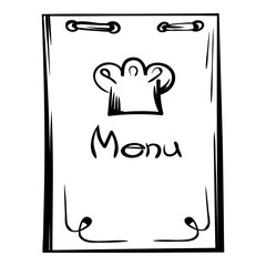 Restaurant menu icon cartoon