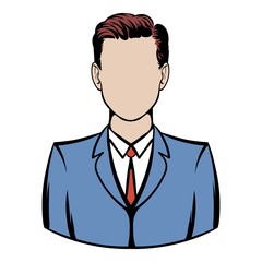Businessman icon cartoon