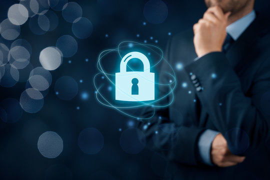 Cybersecurity internet concept