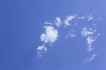 dreamy cloudy blue sky
