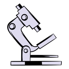 Microscope icon cartoon