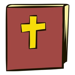 Obraz premium Bible icon cartoon