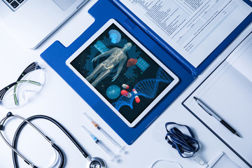 medical technology concept, regenerative medicine, 3D rendering