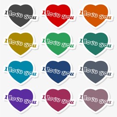 I love you, heart icon