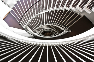 Spiral modern staircase