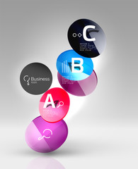 Circle geometric abstract background