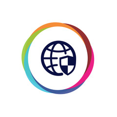 Abstract  Multicolor  App  Button