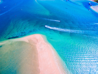 The Gold Coast waterways (Broadwater) from an aerial perspective 