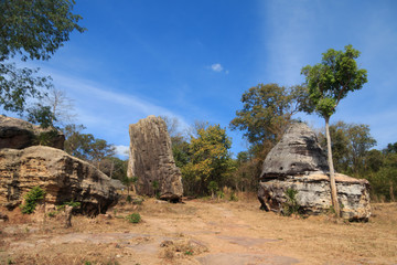 Big stone with blue sky