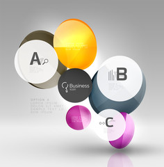 Vector circle infographics