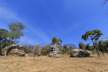 Big stone with blue sky
