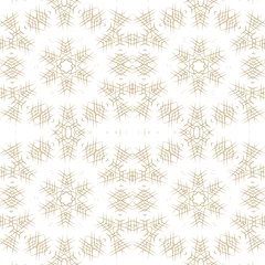 Foto op Plexiglas Abstract vector snowflakes seamless pattern © sablegear