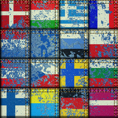 Vintage Europe patchwork pattern
