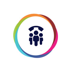 Abstract  Multicolor  App  Button