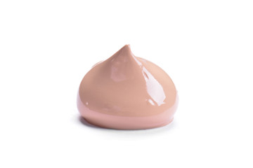 Makeup Liquid Foundation drop isolated on white background