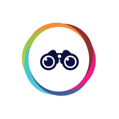 Obraz premium Abstract Multicolor App Button