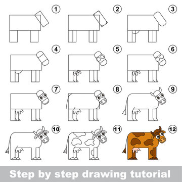 Drawing tutorial for preschool children.