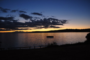 Lake Taupo at sunset