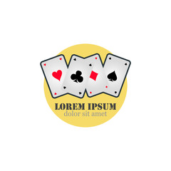 Playing card suit logo.