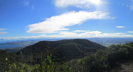 Obraz na płótnie Canvas Lake Taupo as seen from a mountain