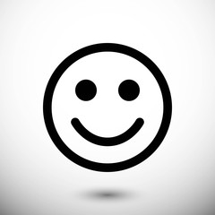 Smile icon stock vector illustration flat design