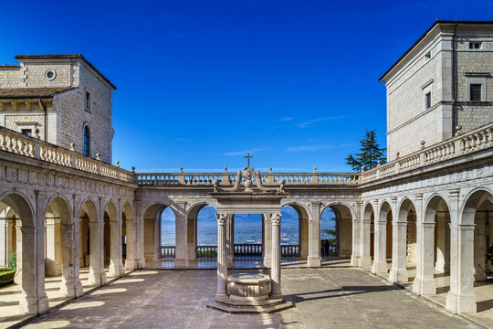 Benedictine Abbey -Montecassino in Italy