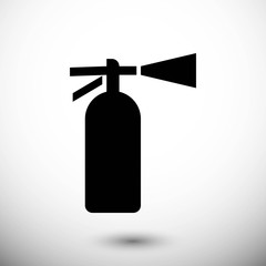  extinguisher icon  stock vector illustration flat design