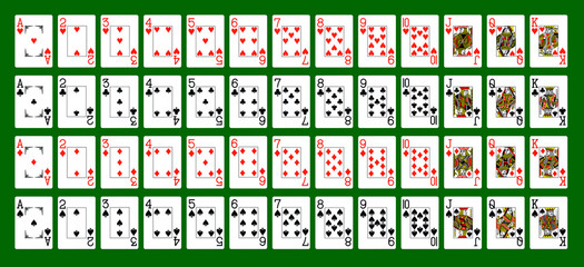A deck of playing card