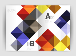 Fototapeta premium Square annual report brochure a4 print template