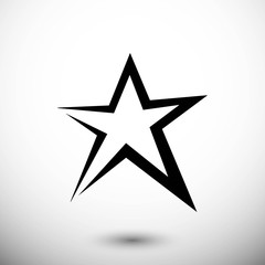 star icon stock vector illustration flat design