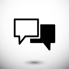 Speech Bubbles Icon. Chat pictogram icon stock vector illustration