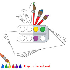 Kid game to be colored by example half.