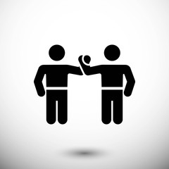 greeting icon stock vector illustration flat design