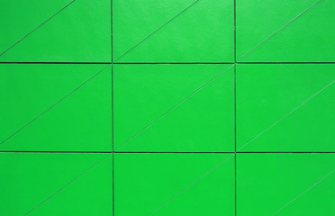 Green Tiles wall pattern