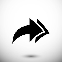 arrow icon stock vector illustration flat design