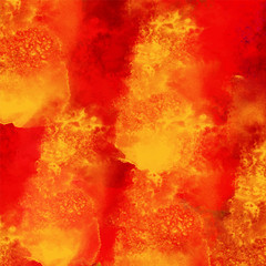 Watercolor burning fire background - 140313524
