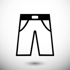 pants icon stock vector illustration flat design